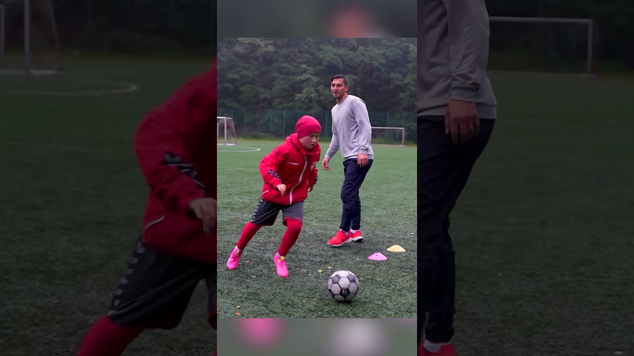 Corner Dribble drills with my student 10yrs old