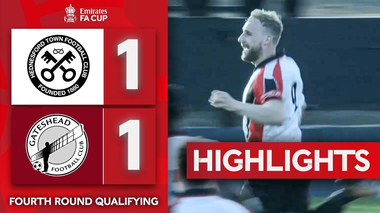 Hednesford Town 1-1 Gateshead | Fourth Round Qualifying Highlights | Emirates FA Cup 2024-25