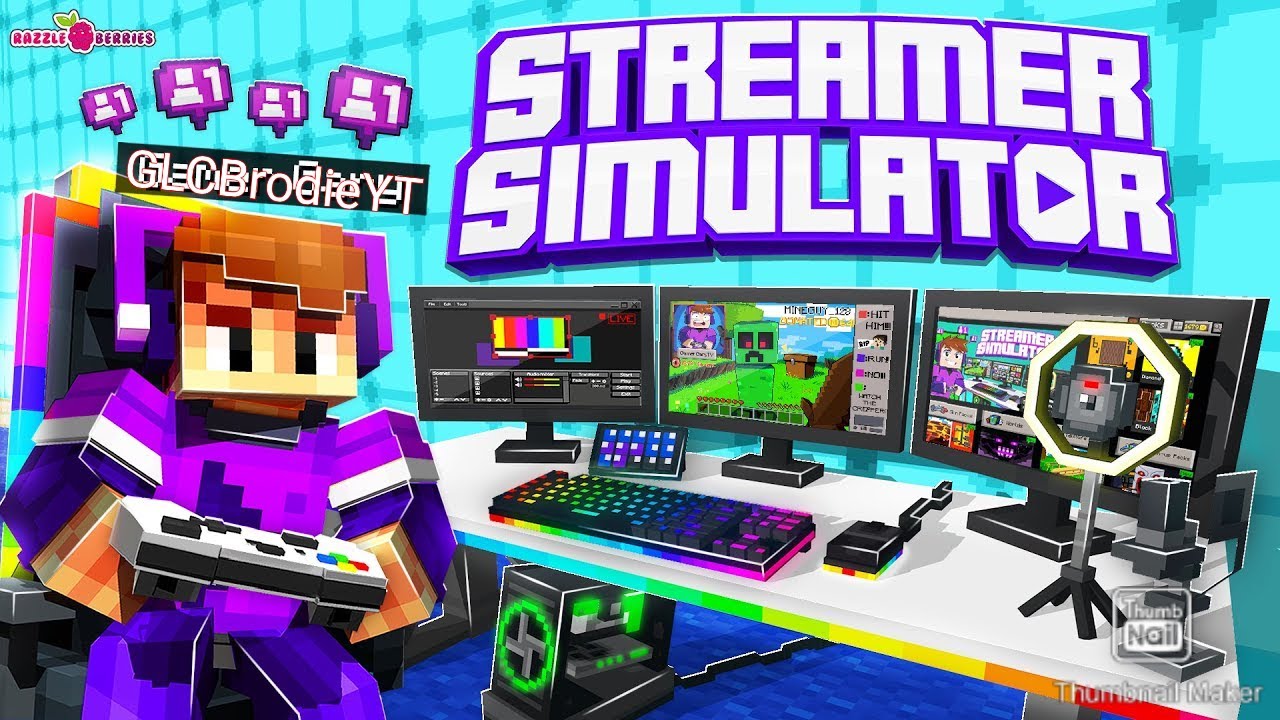 I AM NOW A STREAMER IN MINECRAFT! (Streamer Simulator)