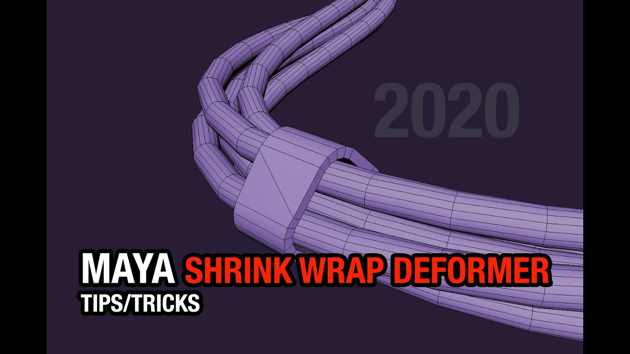 Shrink Wrap Deformer - 3D Modeling in Maya