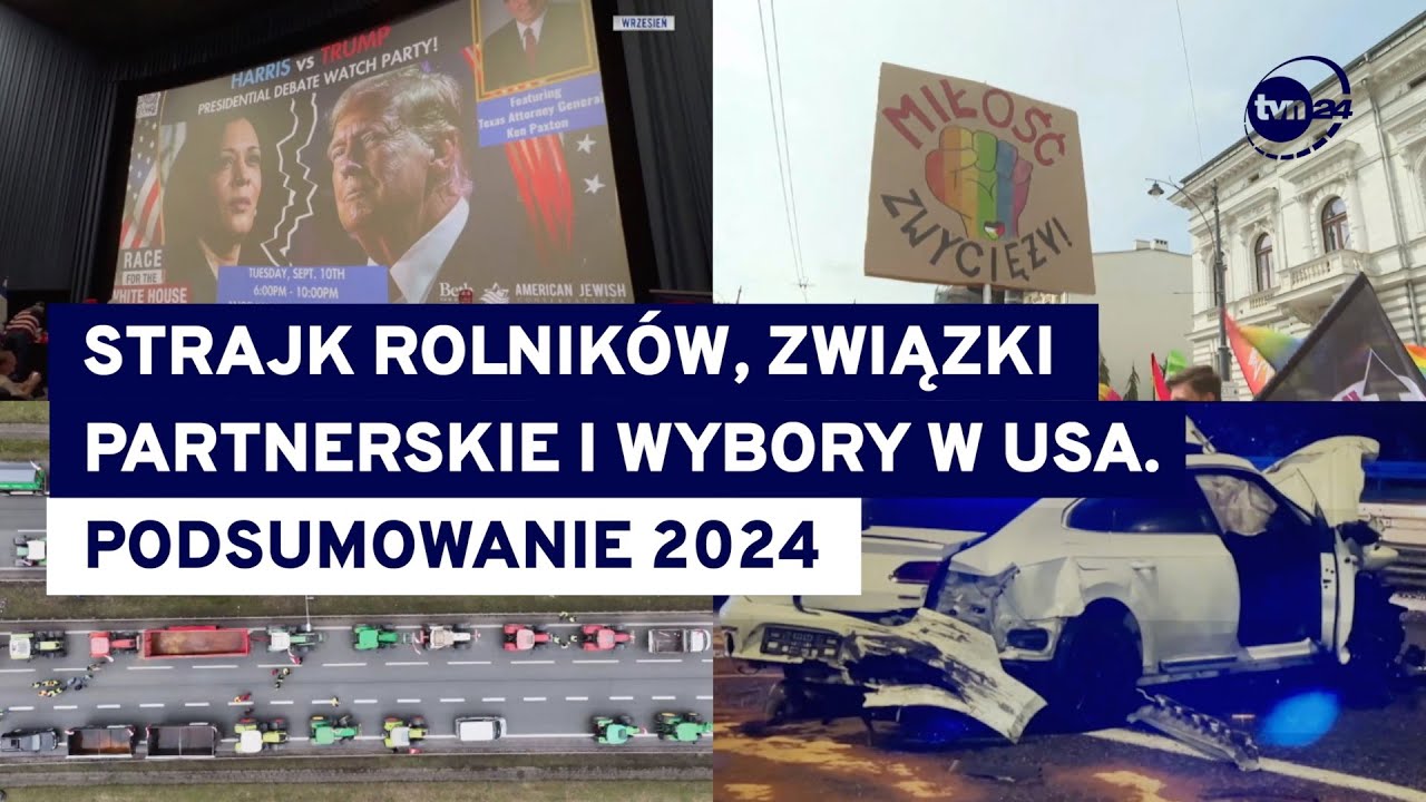 Strajki, afery, wybory. Tym żyliśmy w 2024 roku @TVN24