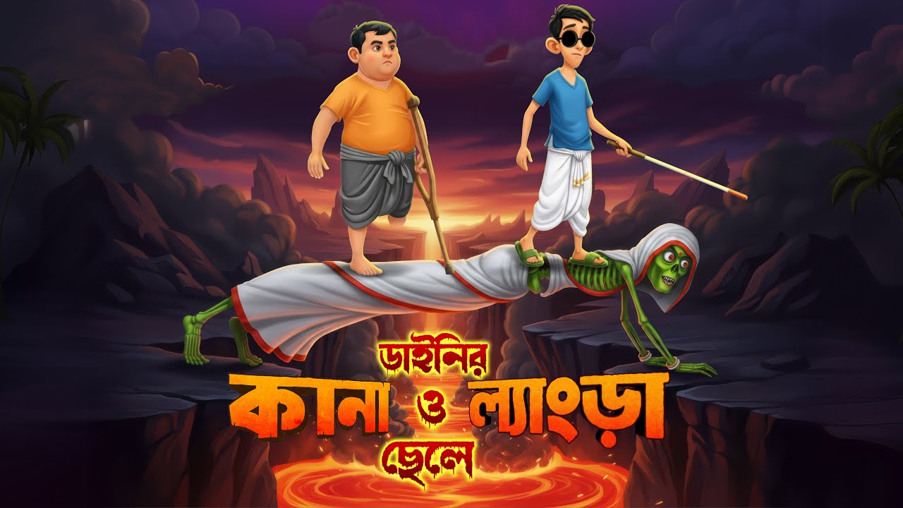 ডাইনির কানা ও ল্যাংড়া ছেলে । Dainir Kana O Lyangra Chele । Khirer Putul 3d । Bengali Cartoon