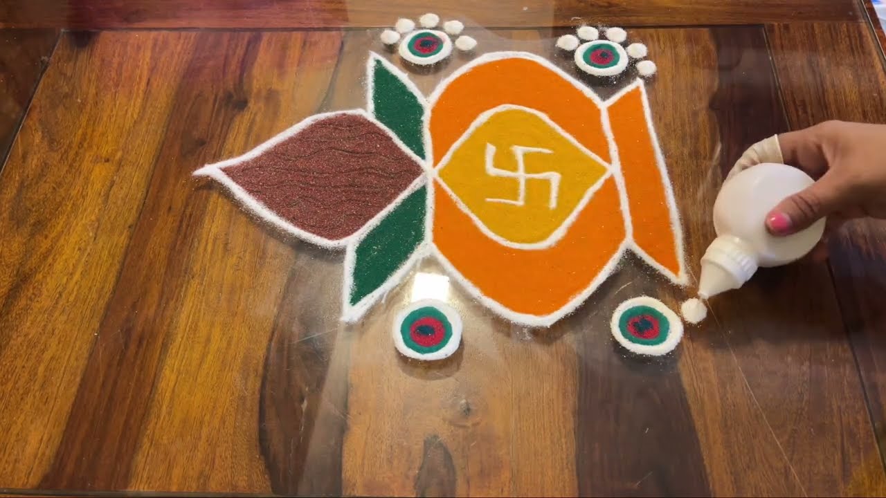 Creative Kalash Rangoli Art Ideas | कलश रांगोळी | Step-by-step Kalash Rangoli