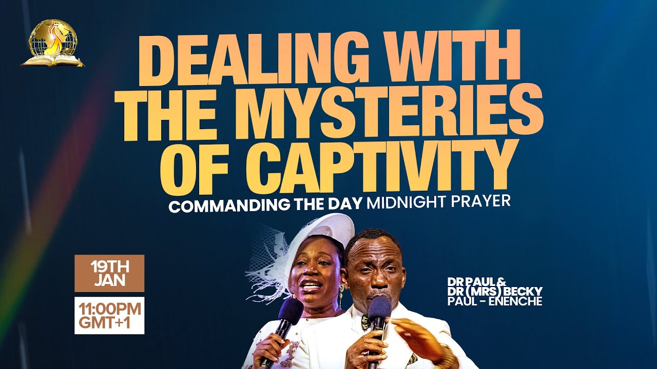 COMMANDING THE DAY MIDNIGHT PRAYER REBROADCAST || DEALING WITH  MYSTERIES OF CAPTIVITY || 20-01-2026