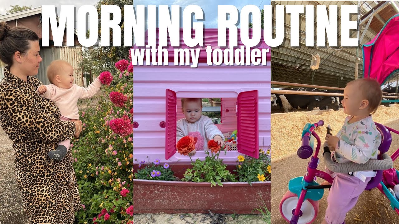Morning routine with a toddler 