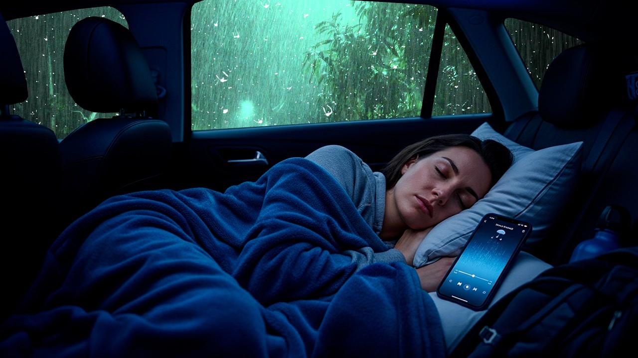 Chuva Forte no Carro Aconchegante ⛈️ ASMR que Silencia Pensamentos e Acalma o Coração