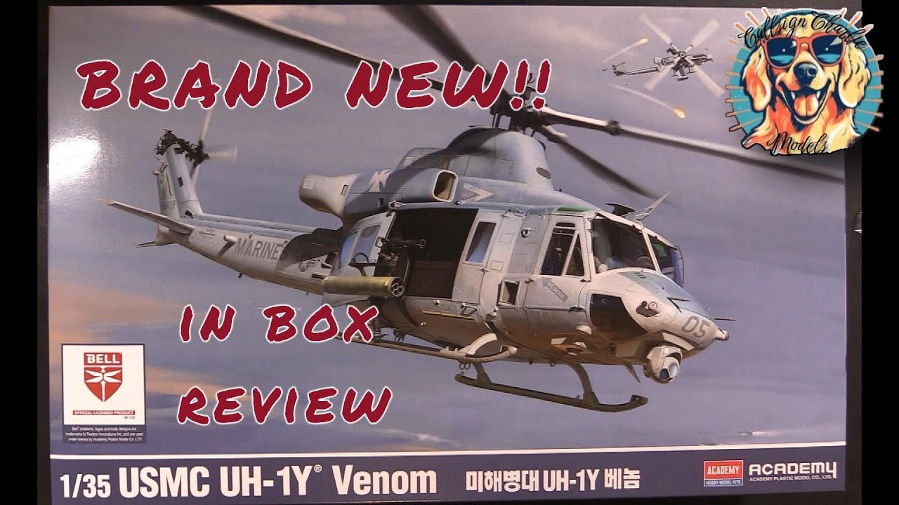 BRAND NEW!! Academy 1/35 UH-1Y Venom in box review