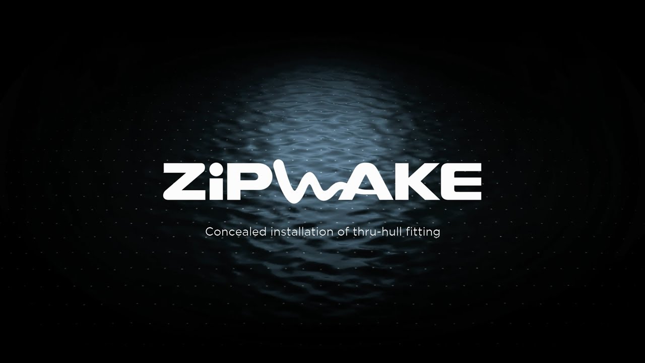 Zipwake installation – Concealed thru-hull fitting