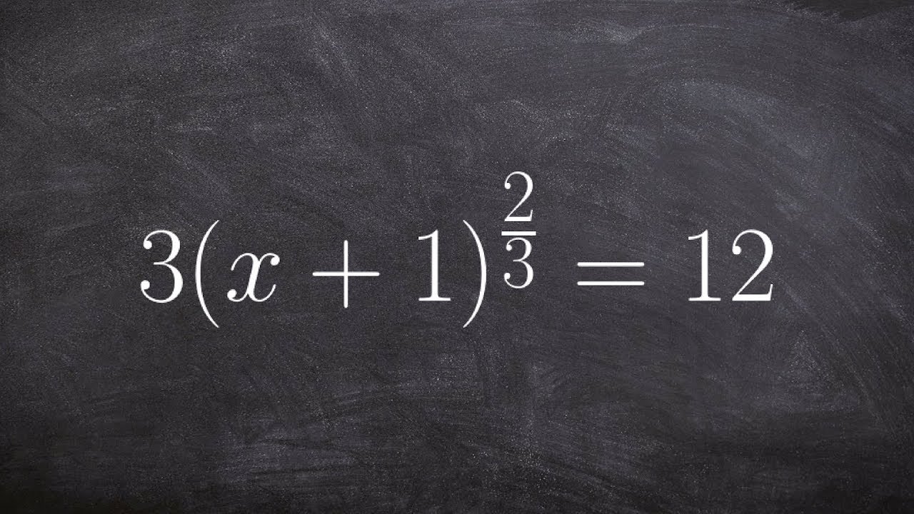 How to solve a radical equation by using rational powers using absolute value