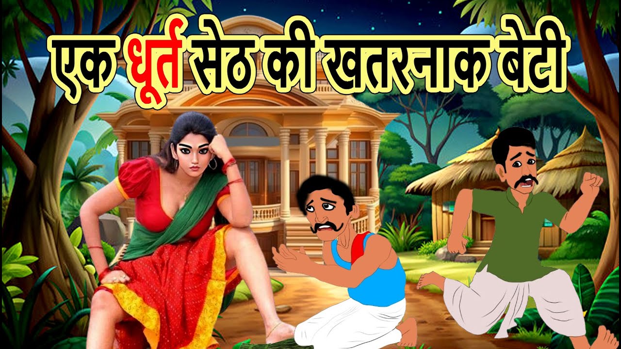 एक धूर्त सेठ की खतरनाक बेटी | EK DHURT SETH KI KHATRNAK BETI | cartoon story | moral | mann k voice