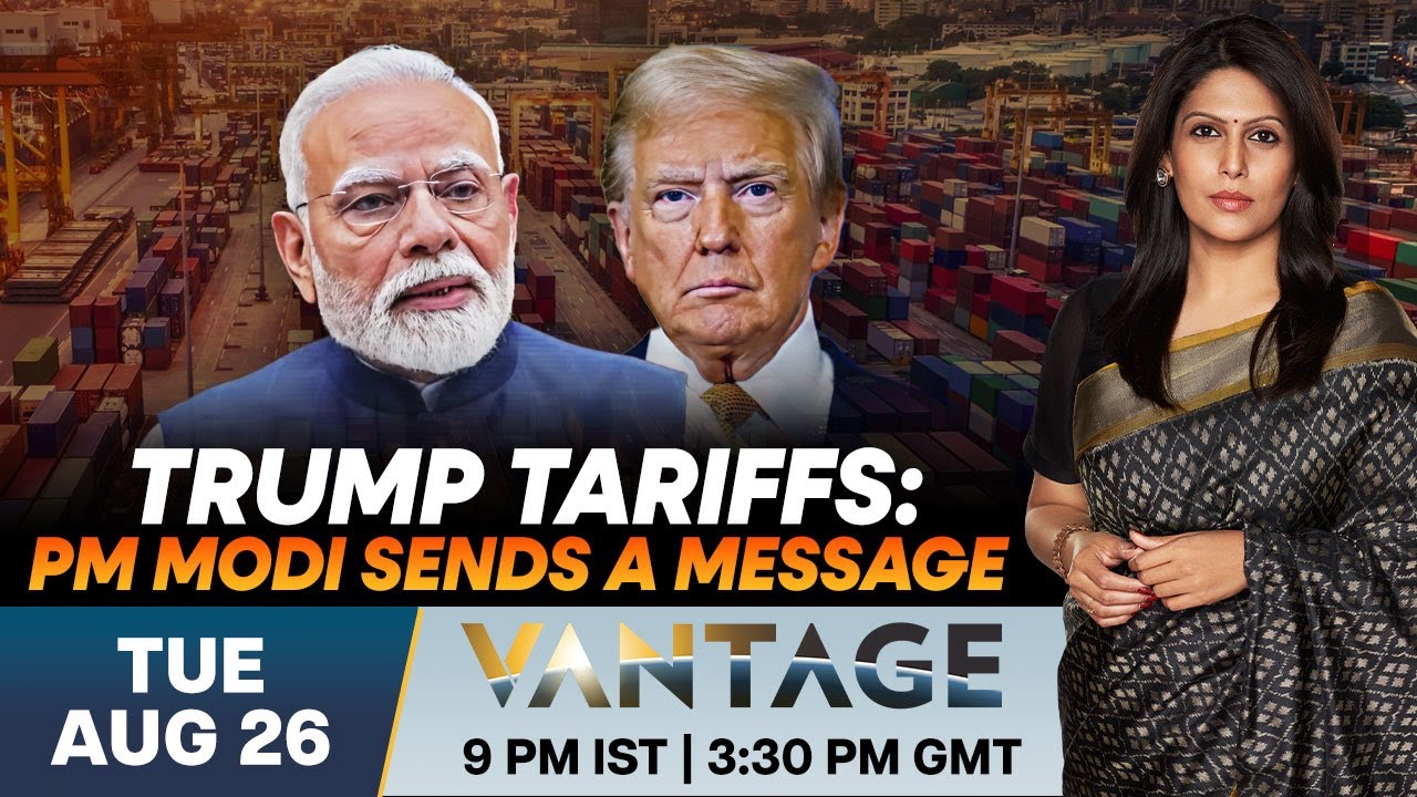 ПРЯМОЙ ЭФИР: Премьер-министр Моди отвечает на 50%-ные пошлины Трампа | Vantage с Палки Шармой | N18G