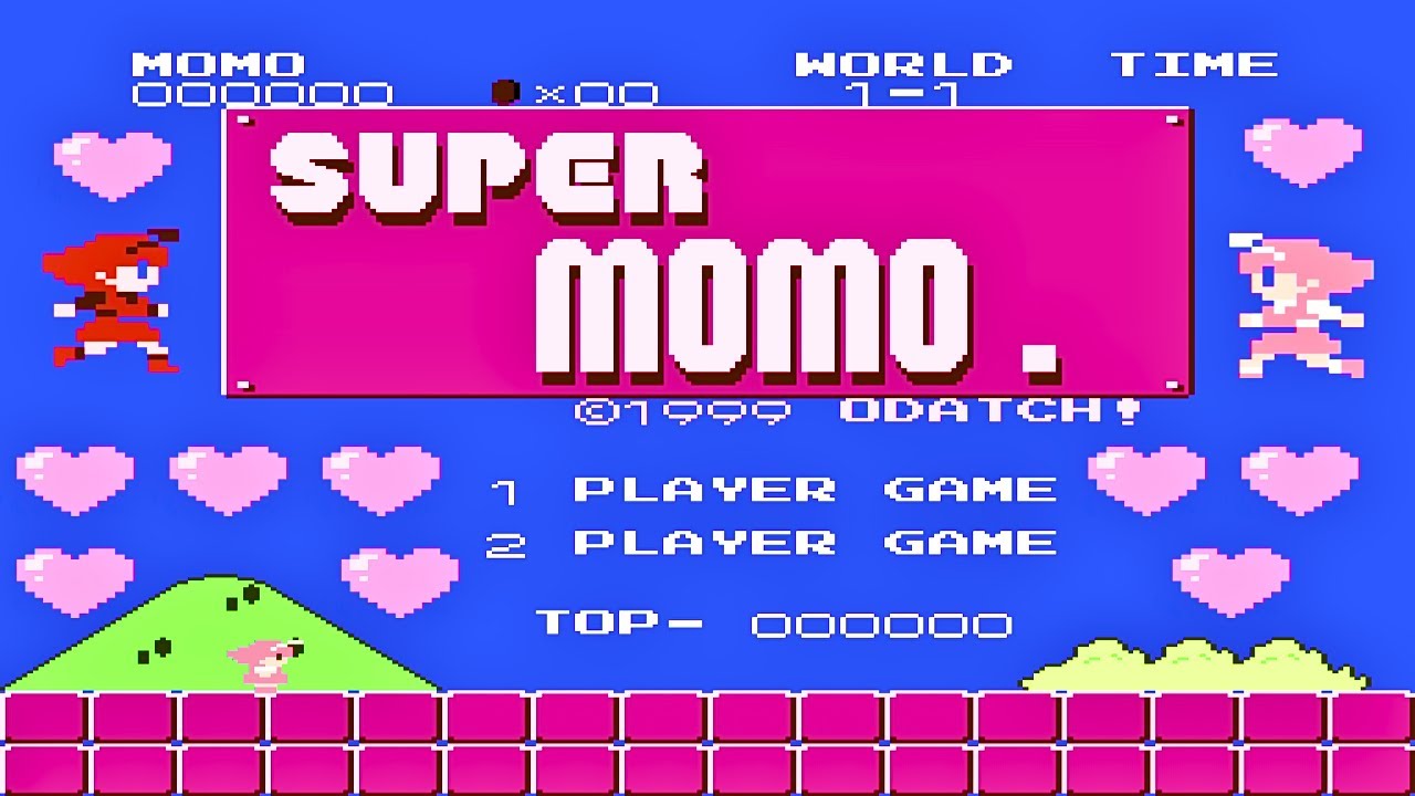 NES Super Mario Bros Gameplay : Super MOMO SMB1 Hack