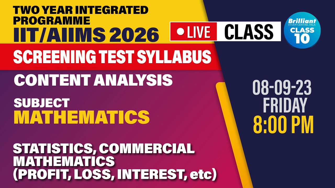 STATISTICS, COMMERCIAL MATHEMATICS | LIVE | MATHEMATICS | 08/09/2023 | 08:00 PM