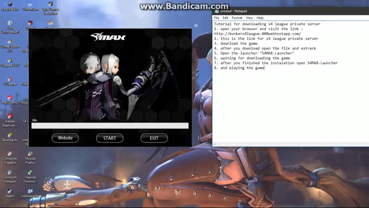 Tutorial Download And Playing S4 League Private Server