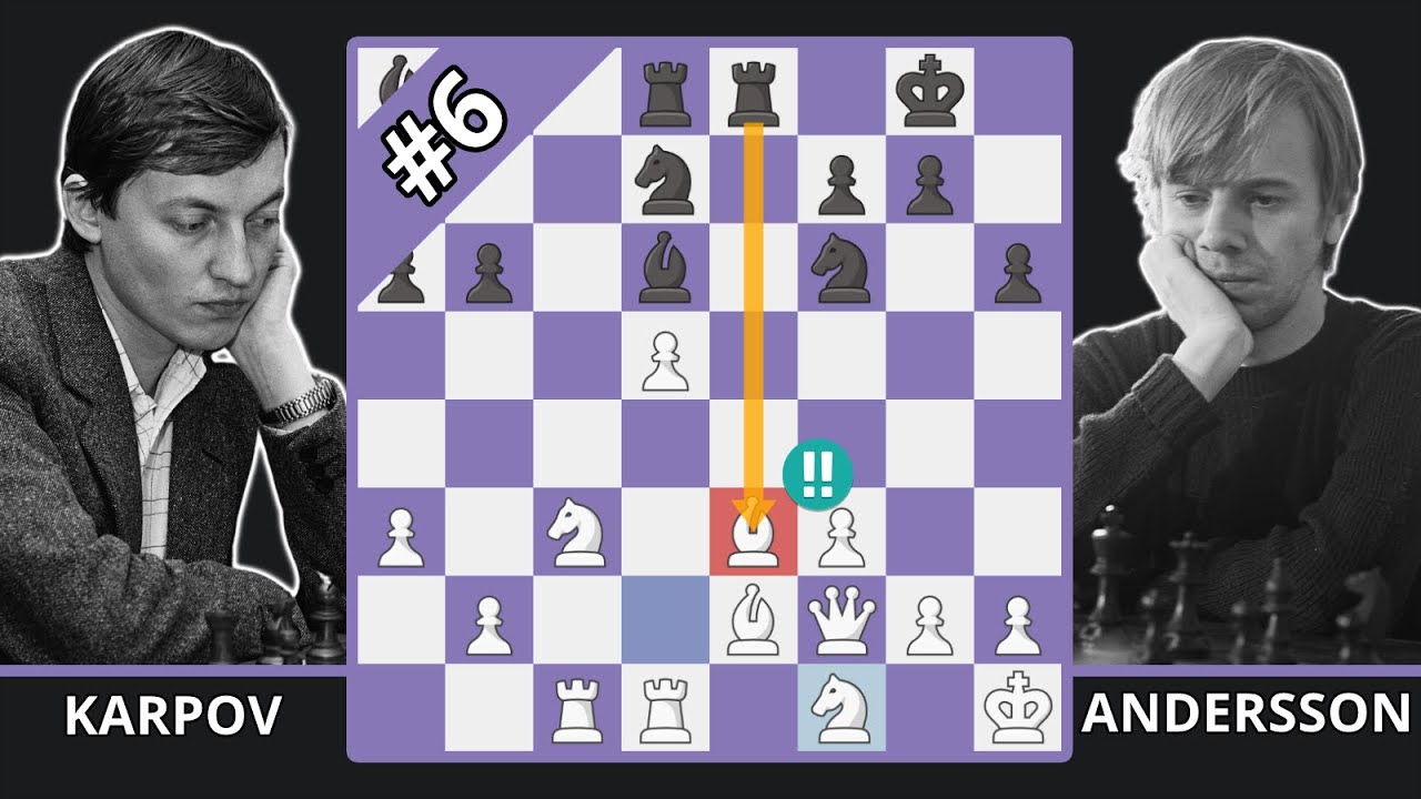 Karpov's 1st Loss As World Chess Champion! - Best Of The 70's - Karpov vs. Andersson, 1975