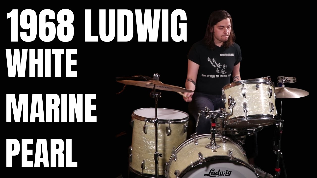 1968 Ludwig White Marine Pearl - A Classic Ringo Starr Style Kit!