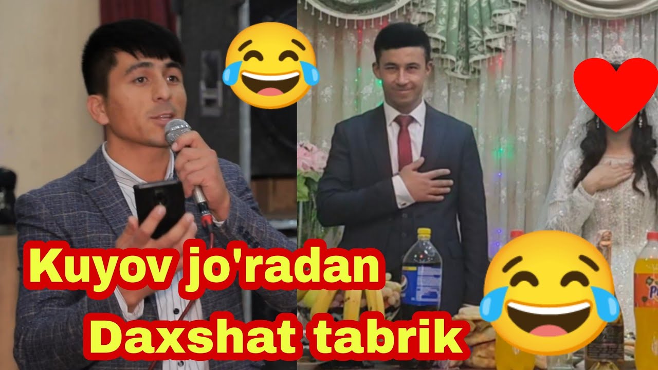 To'yda kuyov jo'radan daxshat tabrik! 😂 Buni ko'ring eshiting o'ziz baho bering!