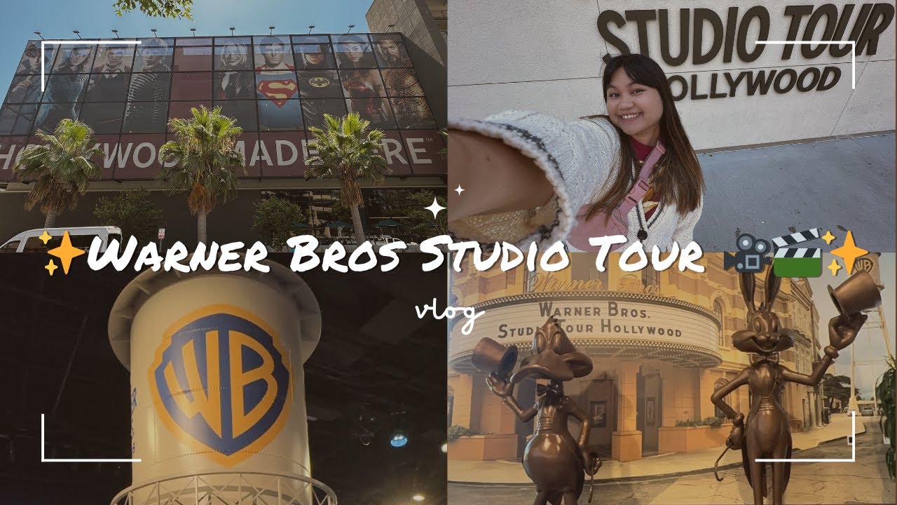 TRAVEL VLOG | Warner Bros Studio Tour 2024 🎥🎬 Beetlejuice Showcase; DC Archives & Backlot Experience