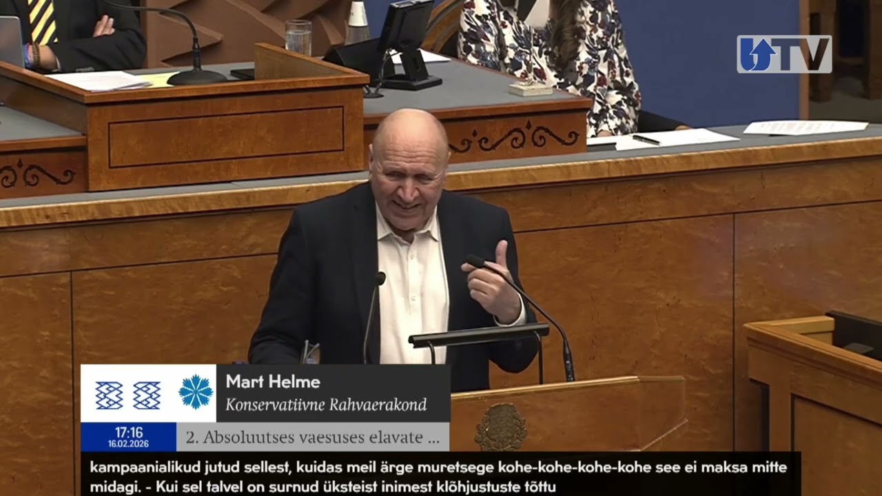 Mart Helme: rahvas on valitsuse jaoks nagu kulutatav materjal