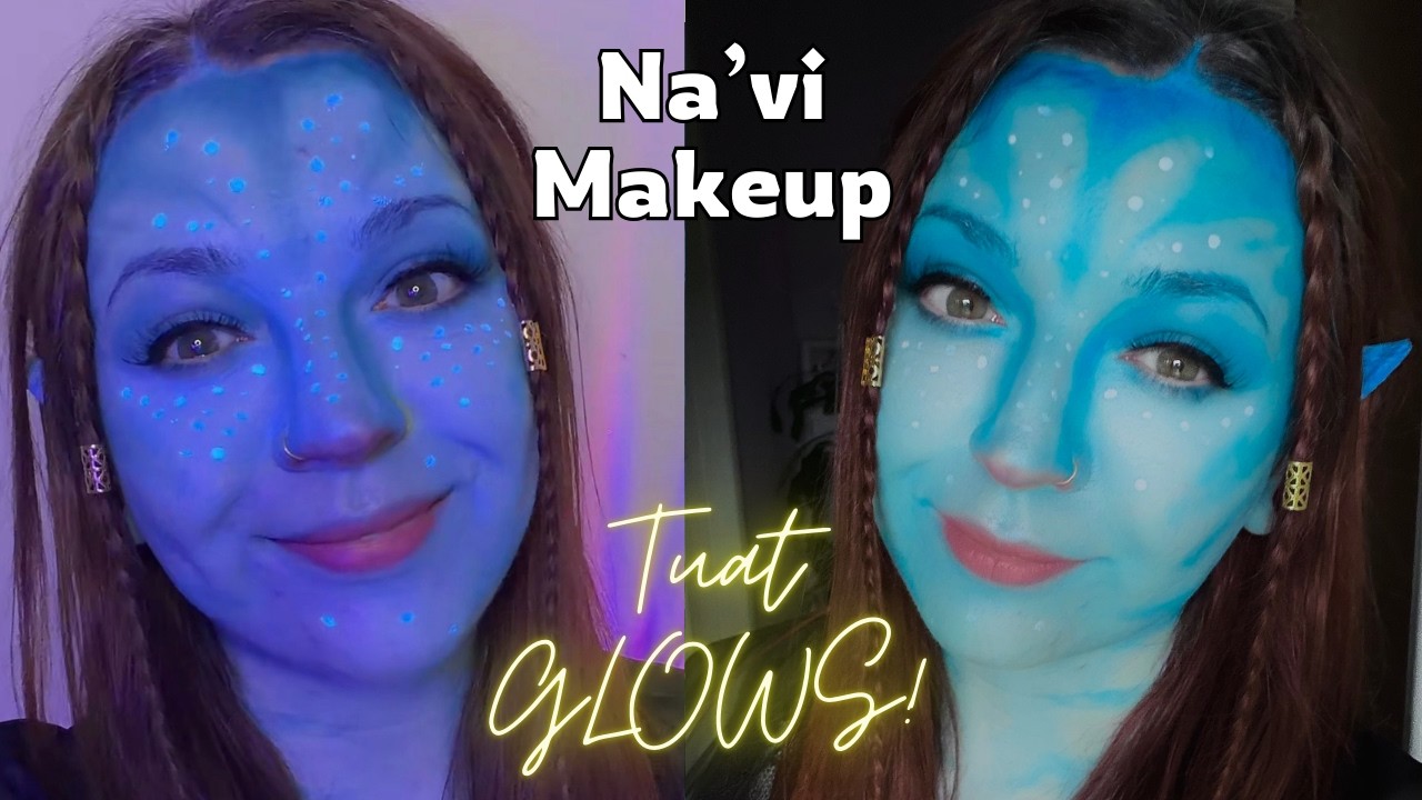 Super Easy Avatar Makeup Tutorial - Avatar Na'vi Cosplay