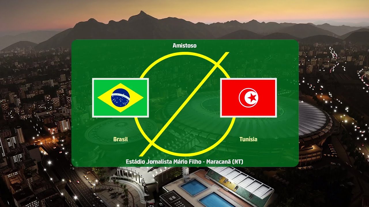 BRASIL x TUNÍSIA (18/11/2025) | AMISTOSO DA SELEÇÃO AO VIVO COM IMAGENS | Efootball 2025