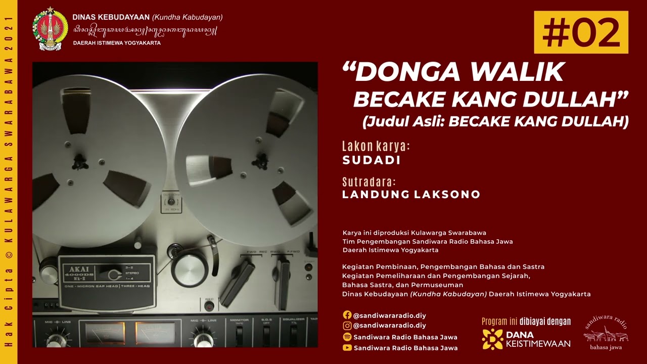 “DONGA WALIK BECAKE KANG DULLAH