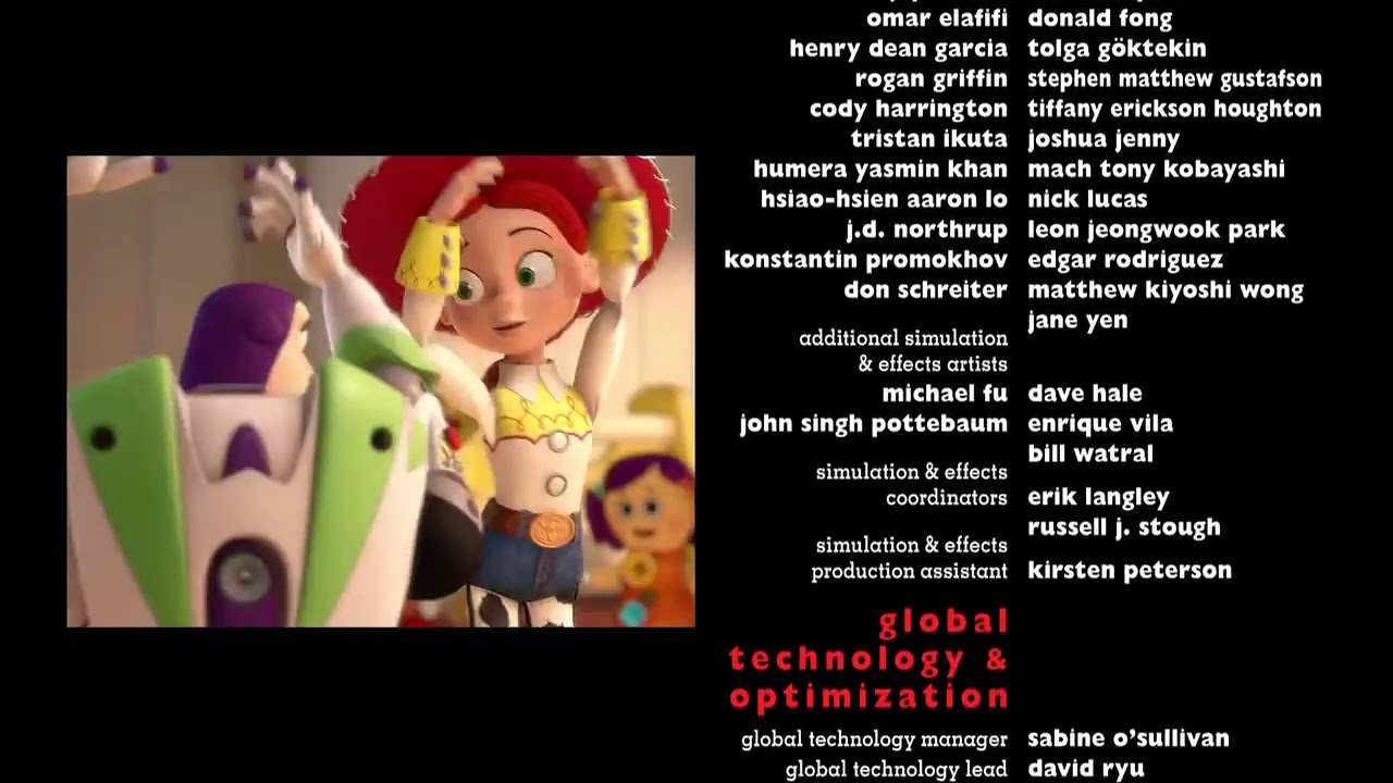 Toy story 3 Jesse and Buzz dance credits