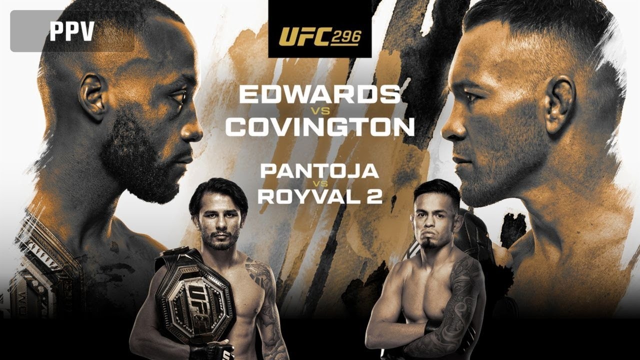UFC 296 LIVE EDWARDS VS COVINGTON LIVESTREAM & FULL FIGHT COMPANION
