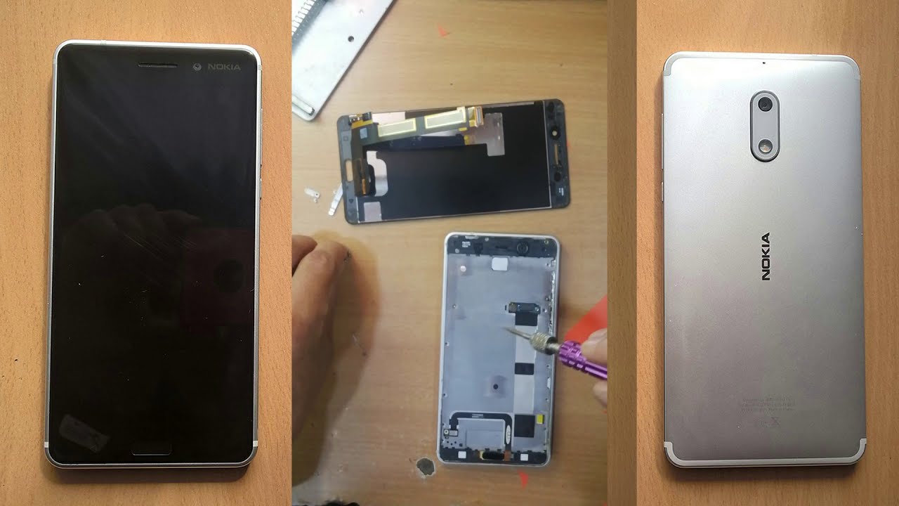 Nokia 6.  How to Open Display Nokia 6