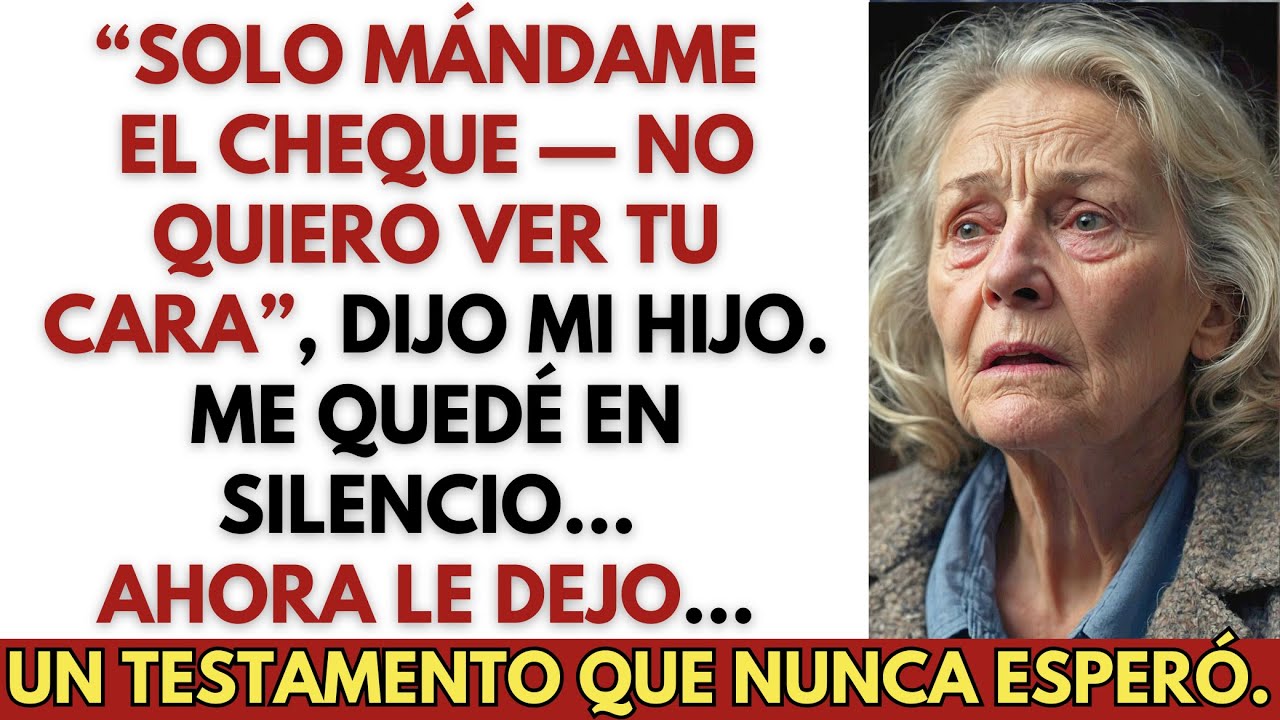 “No vengas, solo envía el cheque,” dijo mi hijo. Lo envié… pero no era un cheque.