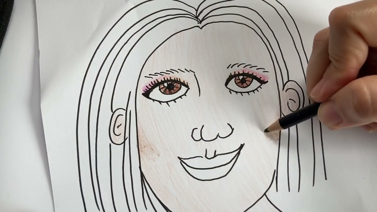 Trucco (disegno) dedicato a @evamarziali3366 - ASMR