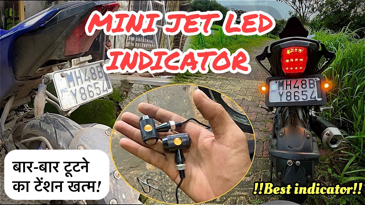 Mini Jet Indicator || Mini Led Indicator || finally Installed😍#modification #r15v3  @thebikersg