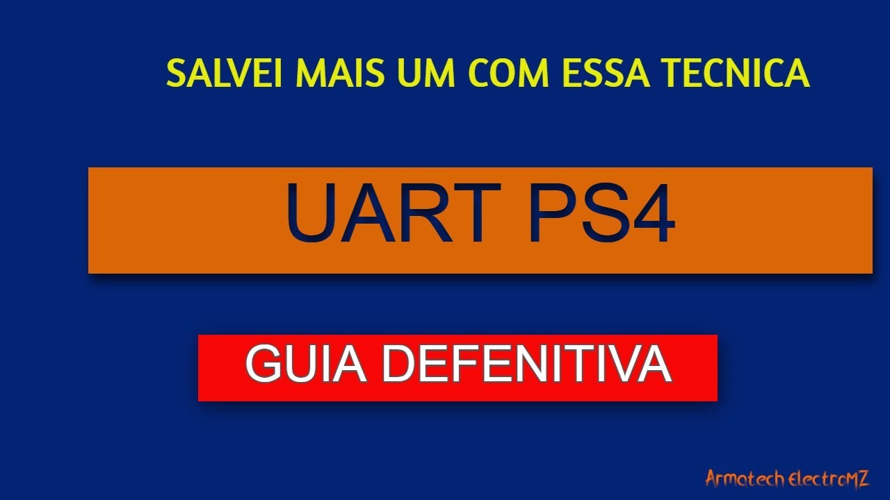 PS4 UART | REPARO EM PLACA MAE | LUZ AZUL INFINITA