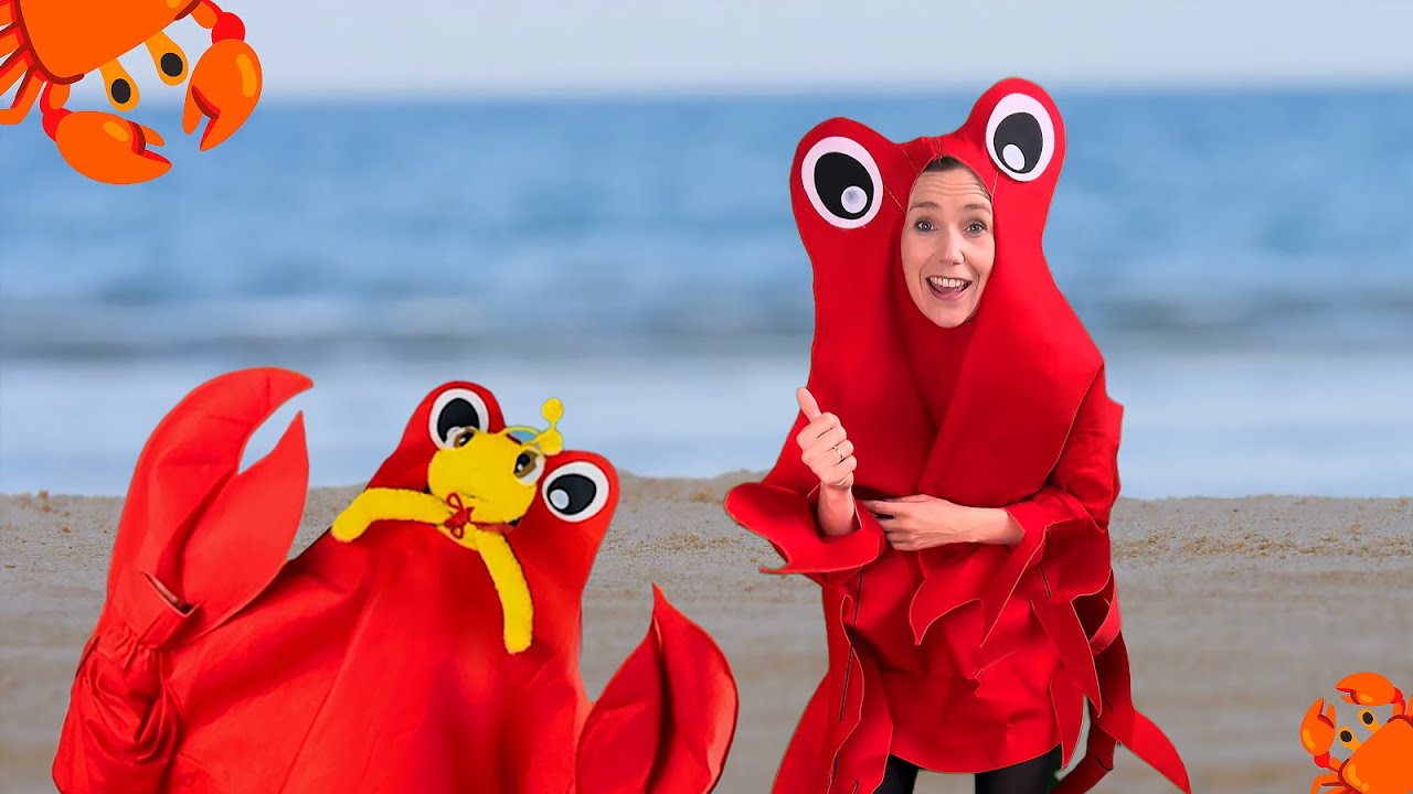 Vandaag Ben Ik Een Krab 🦀 Zing & Beweeg mee met ons Strandavontuur! 🎶🏖️