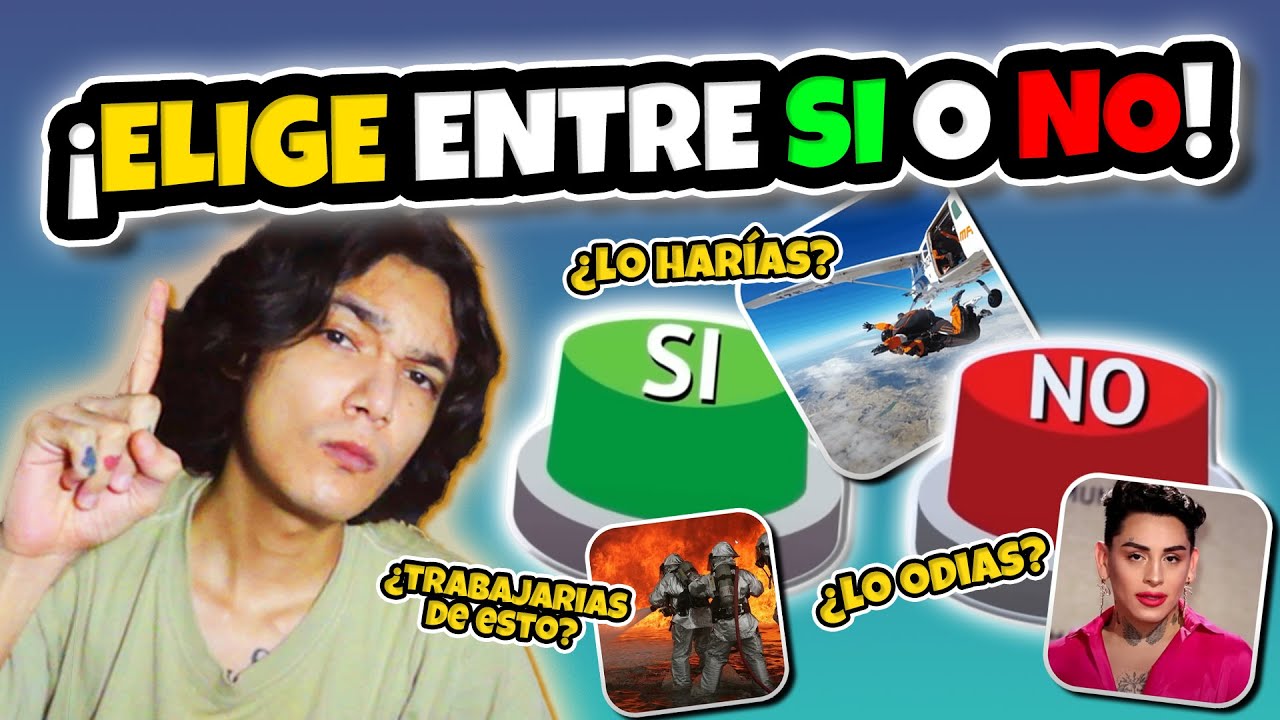 ¿HARÍAS ESTO?😱 | ¡Elige un BOTÓN de SI✅ o NO❌!