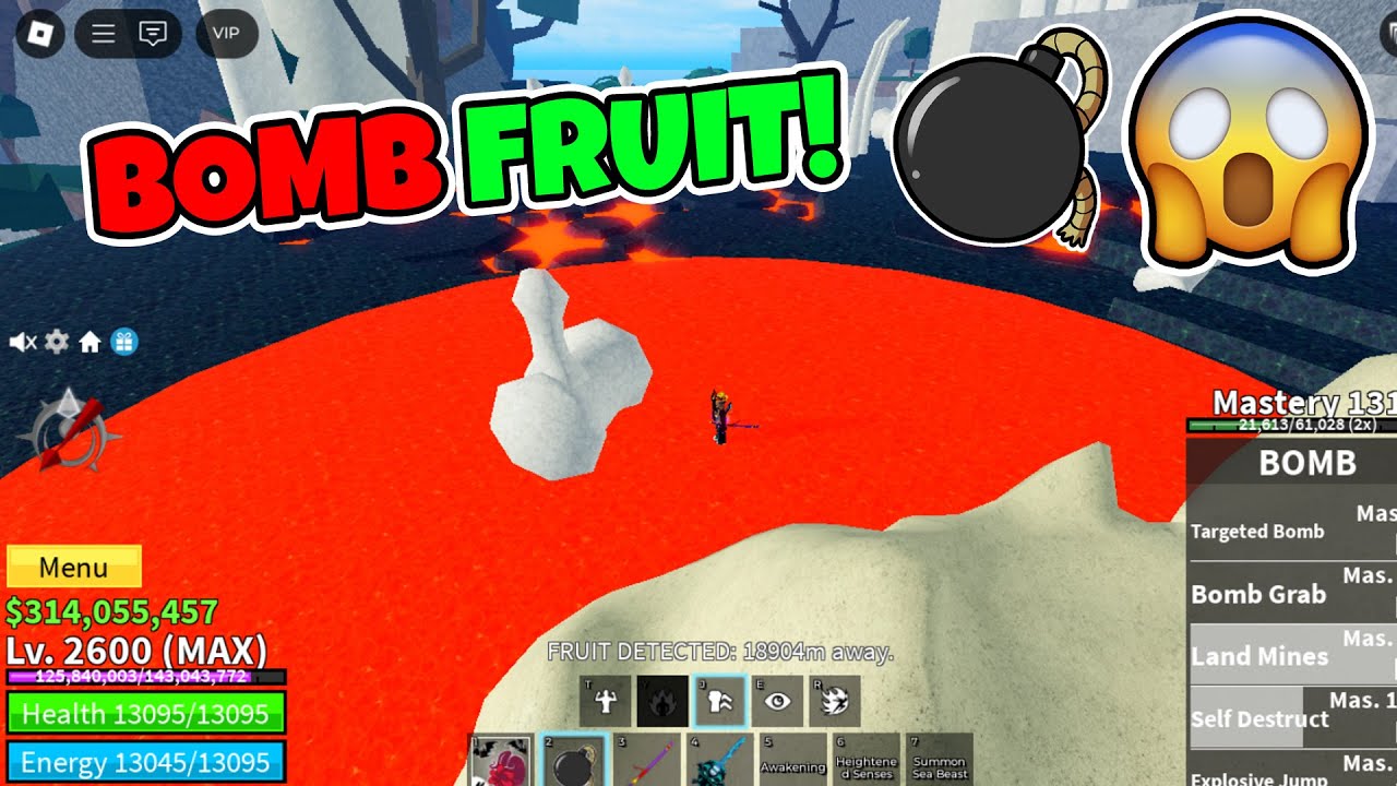 BOMB FRUIT against Volcano Event 