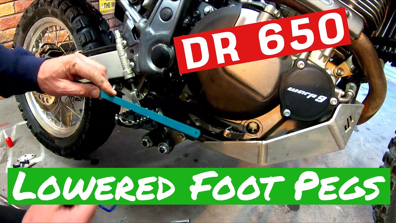 DR 650 | Lowered Foot Peg Kit | Step By Step