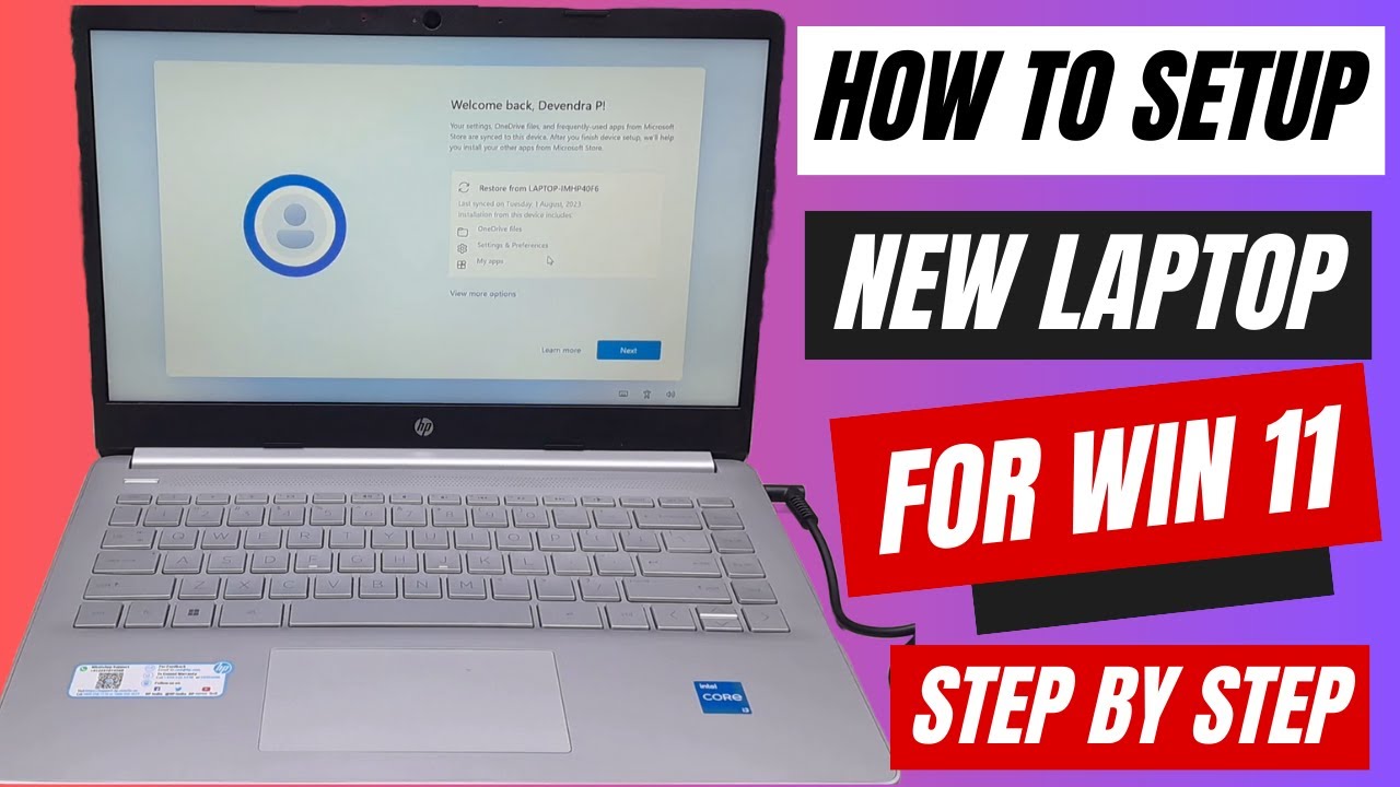 New Laptop Ko Kaise Setup Kare