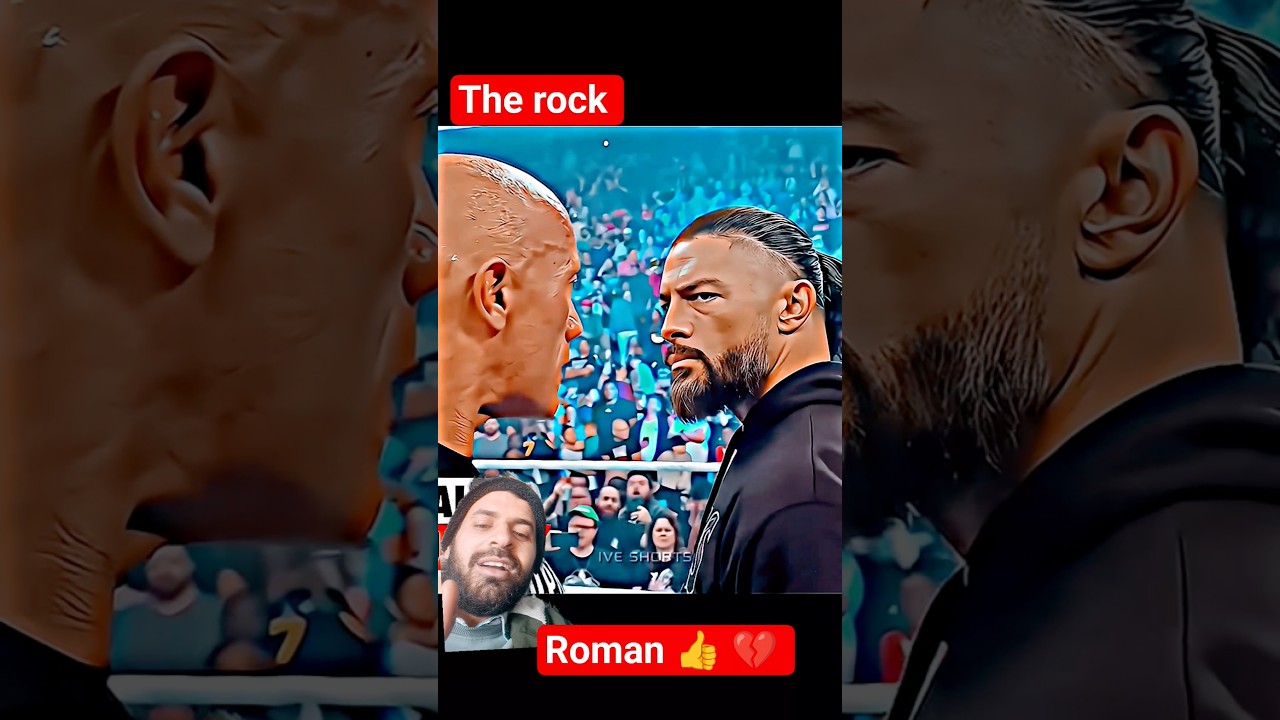 Roman reigns end the rock 🪨 short video King of Roman 