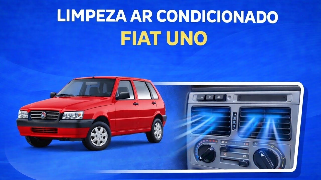 Limpeza do ar condicionado Fiat uno way