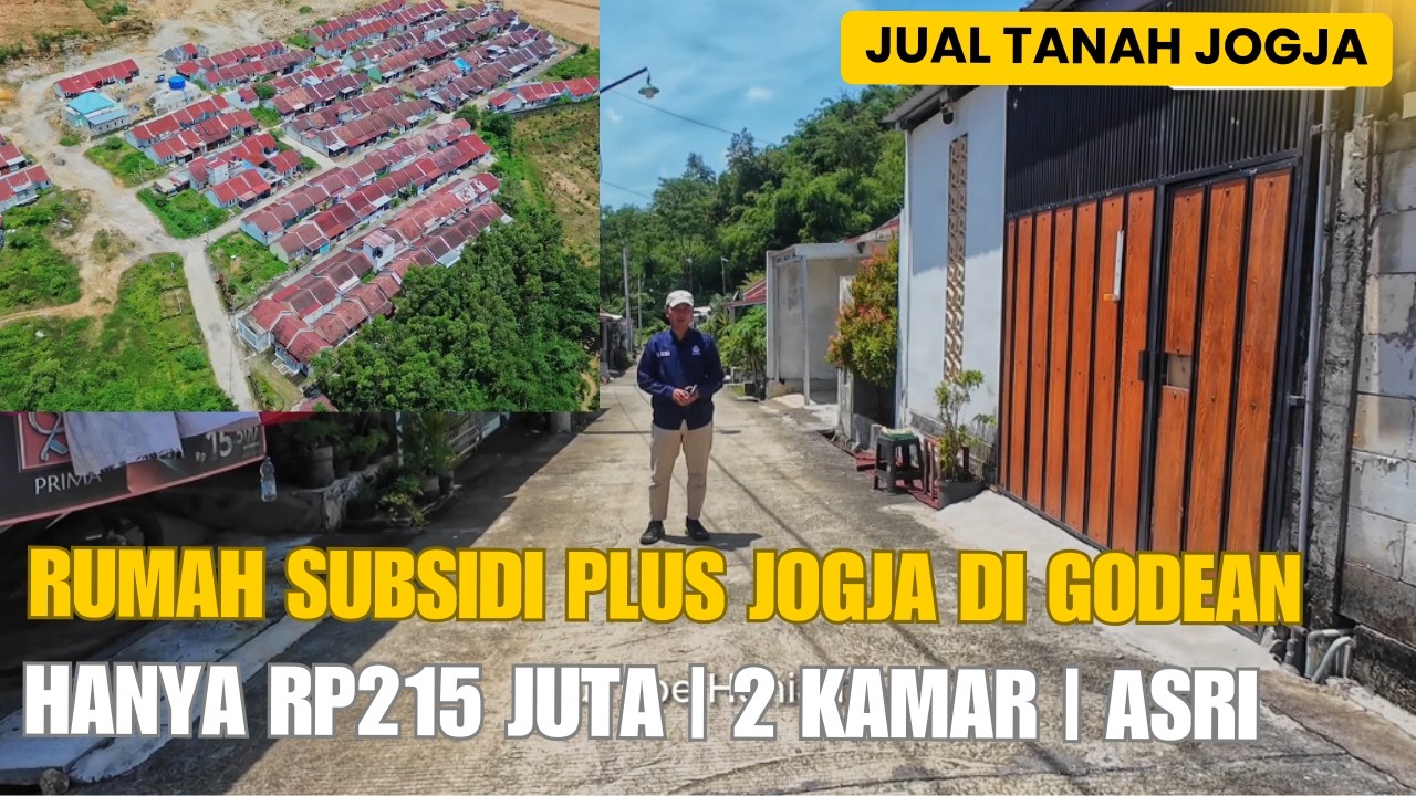 EPS 624 JUAL RUMAH SUBSIDI PLUS JOGJA DI GODEAN SLEMAN - HANYA RP215 JUTA, 2 KAMAR, LINGKUNGAN ASRI!