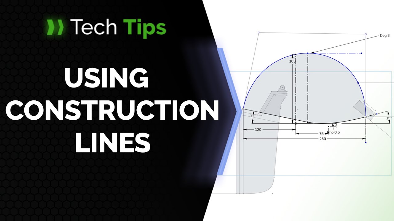 How to Use Construction Lines in Onshape - Tech Tip