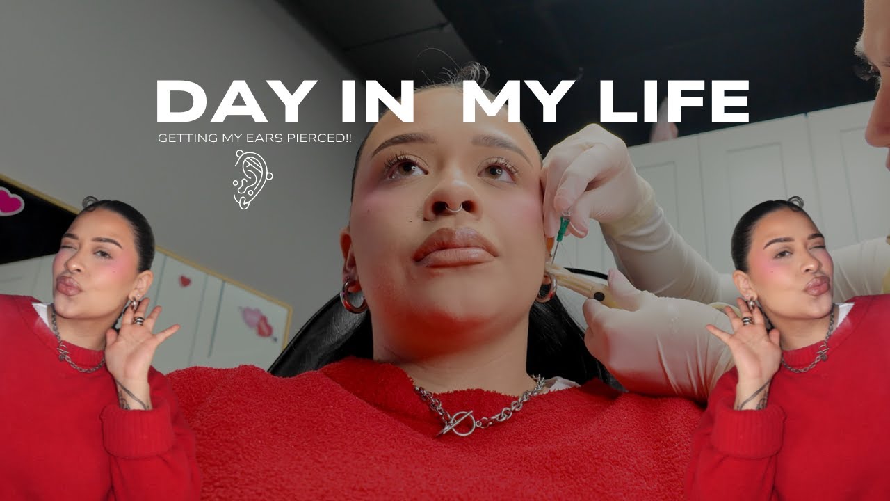 *REALISTIC* Day In My Life..Getting My EARS Pierced!!!
