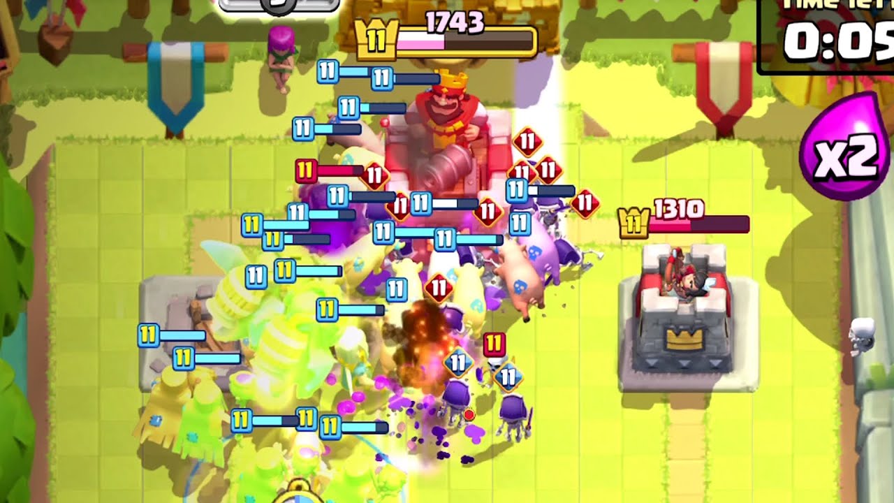 HOW TO INFINITE PIG FARM | MOTHER WITCH VS EVO SKELLIES | CLASH ROYALE GUIDE