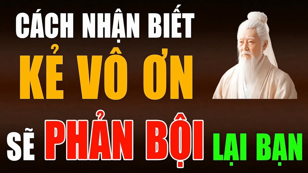 9 Dấu Hiệu Của Kẻ Vô Ơn – Phản Bội Chỉ Là Chuyện Sớm Muộn   Bài Học Nhân Sinh Sâu Sắc Cổ Nhân Dạy