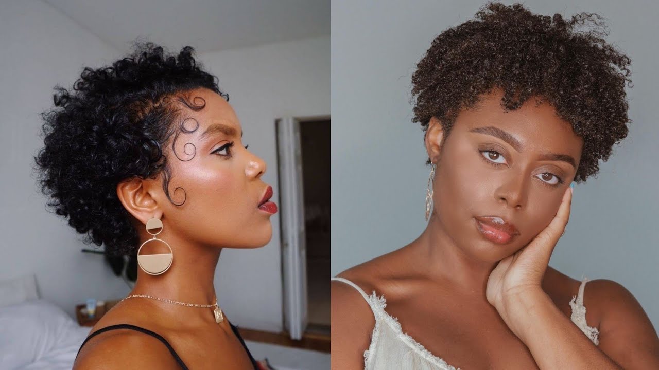 🍁TWA, SHORT AND AKWARD LENGTH NATURAL HAIRSTYLES 🦔