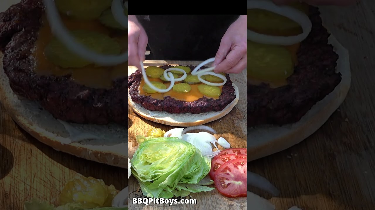 BIGFOOT vs BURGER  #bbq #burger #bigfoot