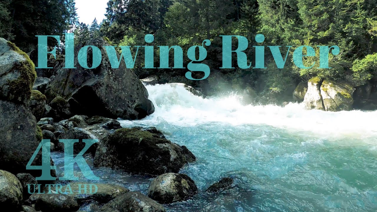 Flowing river | Nature video | 4K | Copyrights free footage