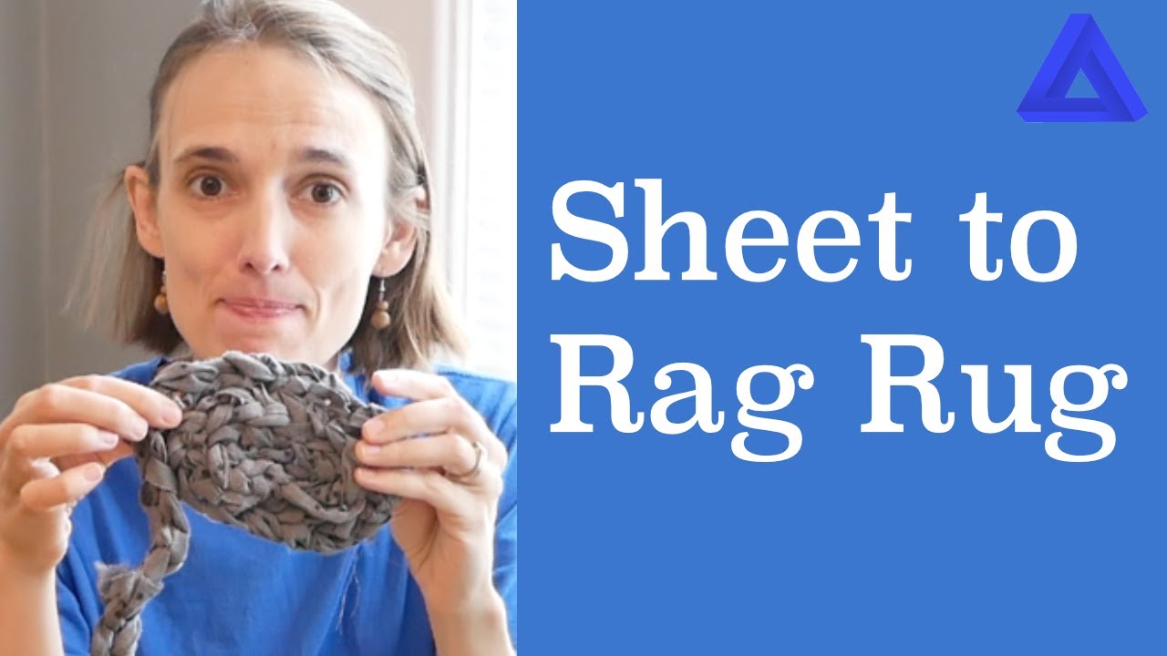 How to make a rag rug from an old sheet DIY {Tutorial}