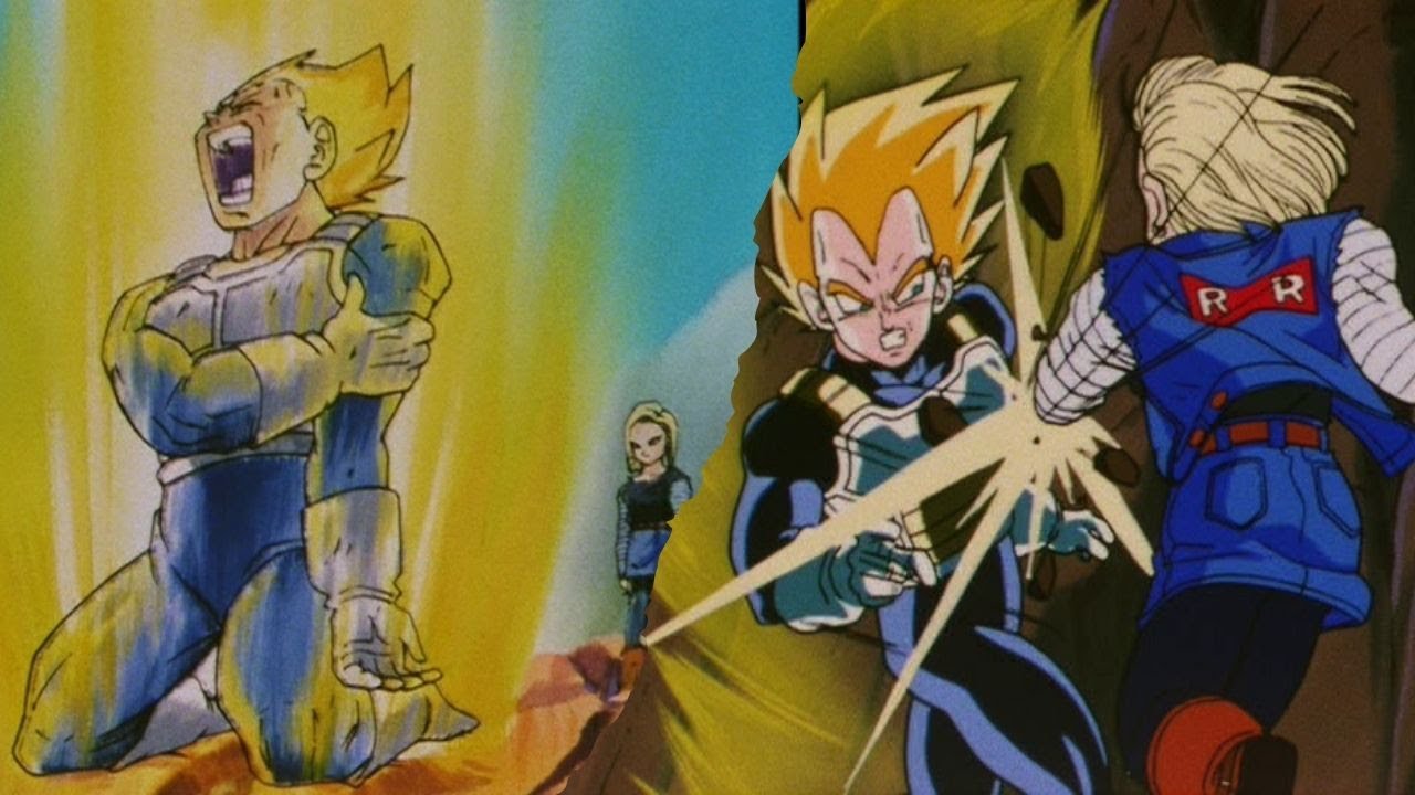 SSJ Vegeta vs C18 (Japanese)